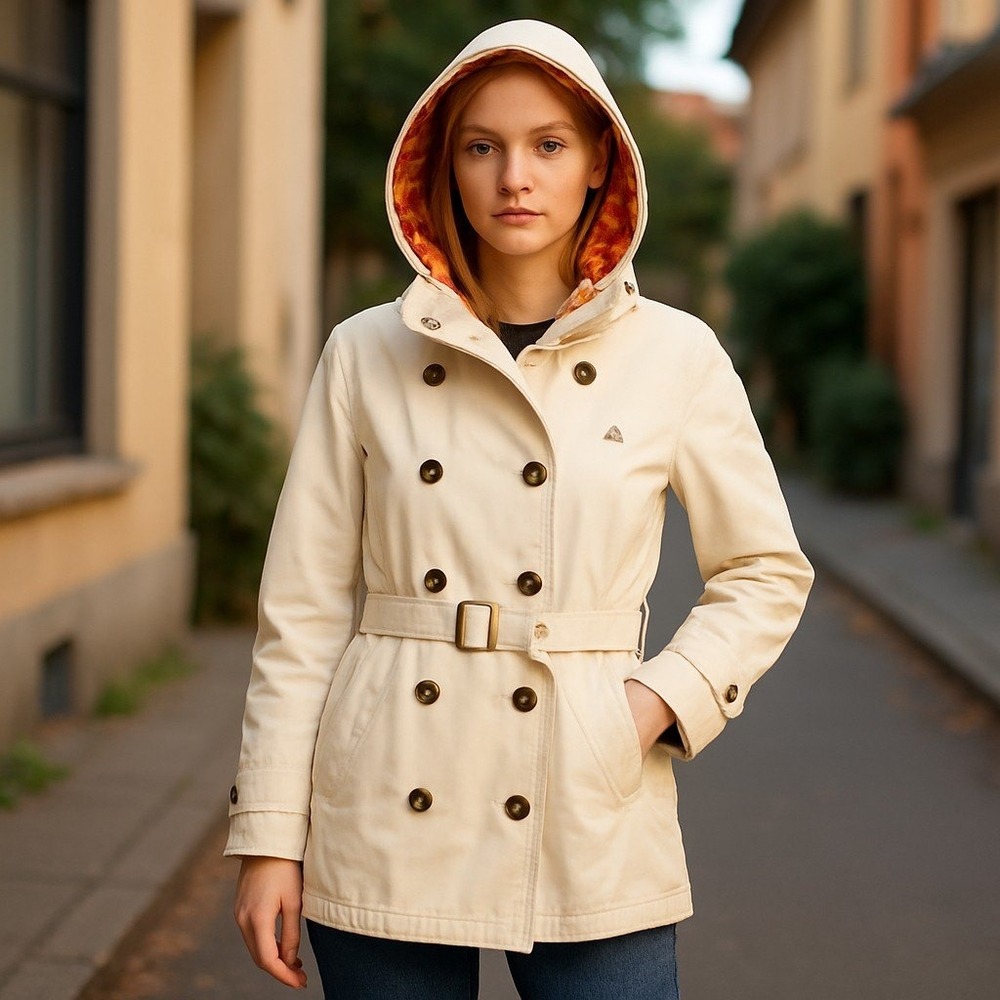 RARE Baby‎ Phat Y2K 2000s Vintage Wool Lined Hooded Coat XL